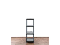 PROREGAL Kunststoffregal Grey Bear Low HxBxT 138 x 60 x 46 cm Fachlast 120 kg