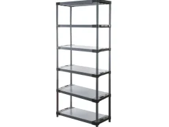 PROREGAL Kunststoffregal Grey Bear Extra-Tall HxBxT 220 x 120 x 46 cm Fachlast 120 kg* Kunststoffregale