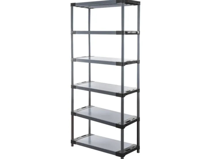 PROREGAL Kunststoffregal Grey Bear Extra-Tall HxBxT 220 x 120 x 46 cm Fachlast 120 kg* Kunststoffregale