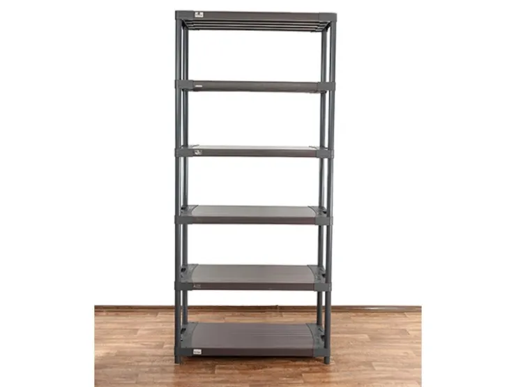 PROREGAL Kunststoffregal Grey Bear Extra-Tall HxBxT 220 x 120 x 46 cm Fachlast 120 kg* Kunststoffregale