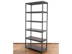 PROREGAL Kunststoffregal Grey Bear Extra-Tall HxBxT 220 x 120 x 46 cm Fachlast 120 kg* Kunststoffregale