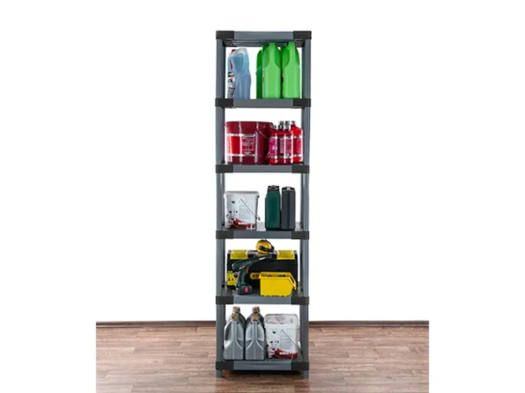 PROREGAL Kunststoffregal Big Grey Bear Extra-Tall HxBxT 220 x 70 x 46 cm Fachlast 160 kg* Kellerregale