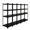 PROREGAL Mega Deal 5 x All Black Series Schwerlastregal Ragnar HxBxT 150 x 45 x 45 cm Fachlast 100 kg Matt Schwarz Kellerregal Steckregal Garagenregal* Regale Schwarz|Kellerregale