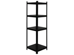 PROREGAL Mega Deal 2 x All Black Series Schwerlastregal Ragnar HxBxT 150 x 45 x 45 cm Fachlast 100 kg Matt Schwarz Kellerregal Steckregal Garagenregal