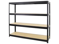 PROREGAL Mega Deal 3er-Sparset Profi-Schwerlastregal DINO HxBxT 180x180x60cm Fachlast 500kg* Regale Schwarz|Metallregale