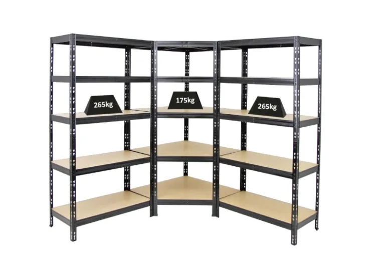PROREGAL Mega Deal Tiger 1x Eckregal & 2x Schwerlastregal 180x 90x 45 cm Fachlast 175 & 265 kg* Metallregale|Kellerregale