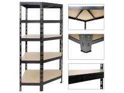 PROREGAL Mega Deal Tiger 1x Eckregal & 2x Schwerlastregal 180x 90x 45 cm Fachlast 175 & 265 kg* Metallregale|Kellerregale