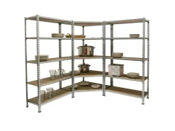 PROREGAL Mega Deal 1x Eckregal & 2x Schwerlastregal Muli HxBxT 180 x 180 x 30 cm Fachlast 200 kg Verzinkt Mega Deal 1x Eckregal + 2x Schwerlastregal Muli HxBxT 180 x 180 x 30 cm Fachlast 200 kg Verzinkt* Regalsysteme