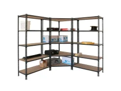 PROREGAL Mega Deal 1x Eckregal & 2x Schwerlastregal Muli HxBxT 180 x 180 x 40 cm Fachlast 200 kg Anthrazit Mega Deal 1x Eckregal + 2x Schwerlastregal Muli HxBxT 180 x 180 x 40 cm Fachlast 200 kg Anthrazit