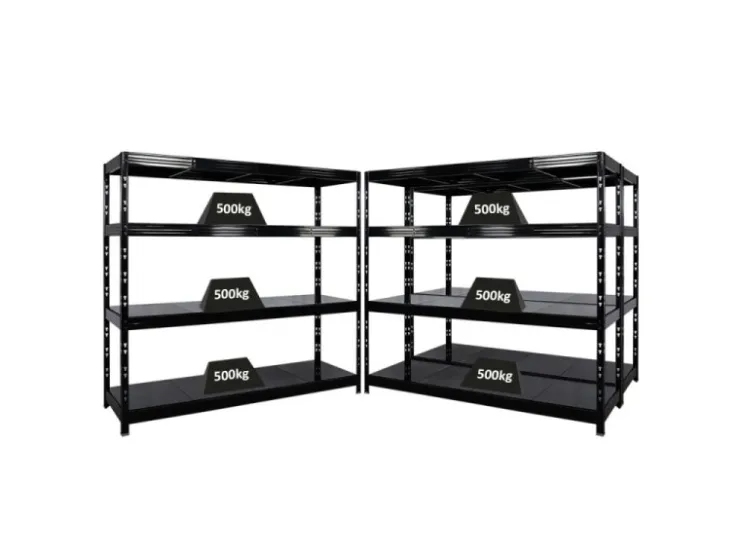 PROREGAL Mega Deal 3x Profi Schwerlastregal Rhino HxBxT 180x200x60cm 4 Stahlplatten-Ebenen Fachlast 500kg Schwarz* Regalsysteme