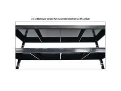 PROREGAL Mega Deal 3x Profi Schwerlastregal Rhino HxBxT 180x200x60cm 4 Stahlplatten-Ebenen Fachlast 500kg Schwarz* Regalsysteme