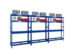 PROREGAL Mega Deal 3x Reifenregal Tiger 180x120x40 cm Bis Zu 12 Reifen Auf 2 Ebenen Mit 2 Fachboden* Regalsysteme