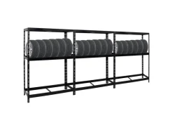 PROREGAL Mega Deal 3x Reifenregal Tiger mit Fachboden HxBxT 180 x 130 x 50 cm Bis Zu Insgesamt 36 Reifen* Weitere Regale