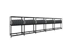 PROREGAL Mega Deal 5x Reifenregal Tiger mit Fachboden HxBxT 180 x 130 x 50 cm Bis Zu Insgesamt 60 Reifen