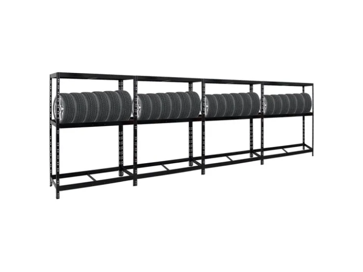 PROREGAL Mega Deal 4x Reifenregal Tiger mit Fachboden HxBxT 180 x 130 x 50 cm Bis Zu Insgesamt 48 Reifen* Weitere Regale