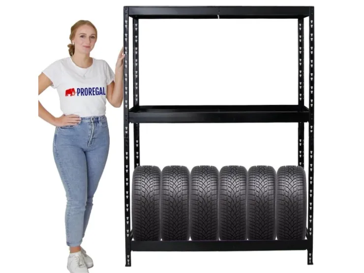 PROREGAL Mega Deal 4x Reifenregal Tiger mit Fachboden HxBxT 180 x 130 x 50 cm Bis Zu Insgesamt 48 Reifen* Weitere Regale