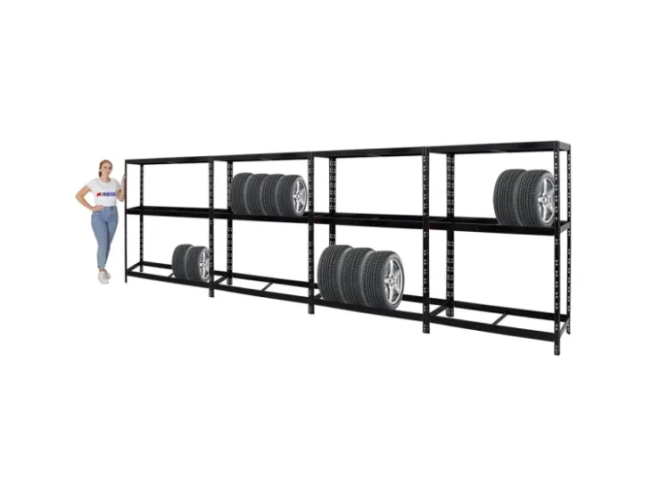 PROREGAL Mega Deal 4x Reifenregal Tiger mit Fachboden HxBxT 180 x 130 x 50 cm Bis Zu Insgesamt 48 Reifen* Weitere Regale