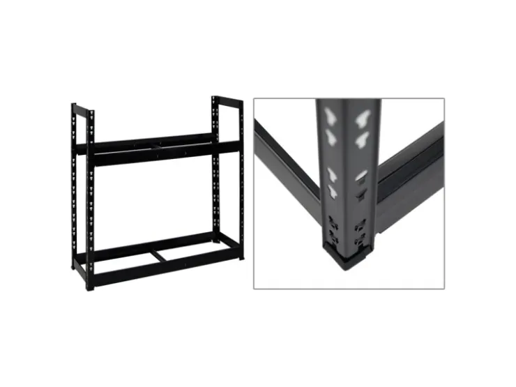 PROREGAL Mega Deal 4x Reifenregal Tiger HxBxT 100 x 110 x 35 cm bis zu 32 Reifen Schwarz* Regalsysteme
