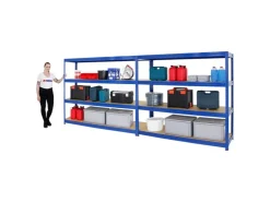 PROREGAL Mega Deal 2x Schwerlastregal Dino HxBxT 180 x 200 x 60 cm Fachlast 600 kg* Kellerregale|Schwerlastregal