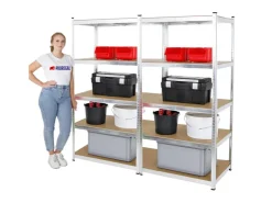 PROREGAL Mega Deal 2x Schwerlastregal Ragnar HxBxT 180 x 90 x 60 cm Fachlast 175 kg* Schwerlastregal