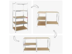 PROREGAL Mega Deal 2x Schwerlastregal Ragnar HxBxT 180 x 90 x 60 cm Fachlast 175 kg* Schwerlastregal
