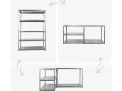 PROREGAL Mega Deal 2x Schwerlastregal Steel Eagle HxBxT 180x120x60cm Fachlast 130kg Verzinkt* Schwerlastregal