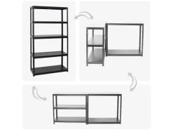PROREGAL Mega Deal 3x Schwerlastregal Steel Eagle HxBxT 180 x 100 x 40 cm Fachlast 130 kg* Büroregale