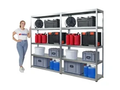 PROREGAL Mega Deal 2x Schwerlastregal Steel Eagle HxBxT 180x120x40 cm Fachlast 130kg Verzinkt* Regalsysteme