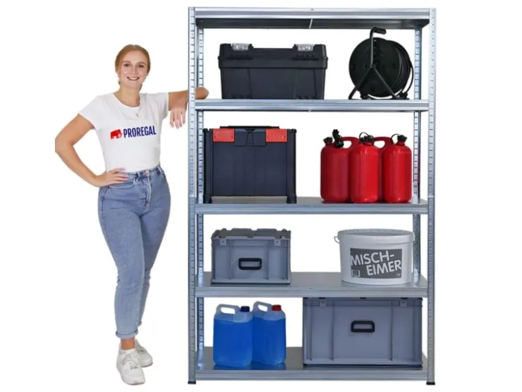 PROREGAL Mega Deal 2x Schwerlastregal Steel Eagle HxBxT 180x120x40 cm Fachlast 130kg Verzinkt* Regalsysteme