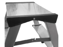 PROREGAL Metal Double Giraffe Doppelseitige-Aluminium-Stufenstehleiter 2 Stufen 125 kg Tragkraft Leiter Trittleiter Stufenleiter Haushaltsleiter