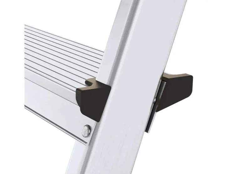 PROREGAL Metal Double Giraffe Doppelseitige-Aluminium-Stufenstehleiter 4 Stufen 125 kg Tragkraft Leiter Trittleiter Stufenleiter Haushaltsleiter* Klapptritte