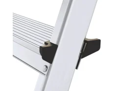 PROREGAL Metal Double Giraffe Doppelseitige-Aluminium-Stufenstehleiter 3 Stufen 125 kg Tragkraft Leiter Trittleiter Stufenleiter Haushaltsleiter* Klapptritte