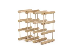 PROREGAL Modulares Weinregal Vinotega Mod HxBxT 36 x 36 x 24 cm 3 x 9 Flaschen Massives Kiefernholz Braun Geölt* Flaschenregale