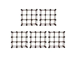 PROREGAL Modulares Weinregal Vinotega Mod HxBxT 36 x 36 x 24 cm 5 x 9 Flaschen Massives Kiefernholz Braun Geölt* Flaschenregale