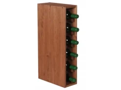 PROREGAL Modulares Weinregal Vincellar Mod HxBxT 60 x 12 x 30 cm Schmal Modul Für 6 Flaschen Massives Kiefernholz Geölt