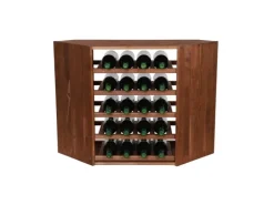 PROREGAL Modulares Weinregal Vincellar Mod HxBxT 60 x 30 x 30 cm Eckmodul Für 18 Flaschen Massives Kiefernholz Geölt