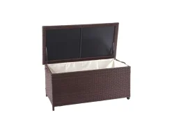 PROREGAL Poly-Rattan Kissenbox HxBxT 51x100x50cm Premium 170L Gartentruhe Auflagenbox Truhe