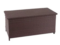 PROREGAL Poly-Rattan Kissenbox HxBxT 51x100x50cm Premium 170L Gartentruhe Auflagenbox Truhe