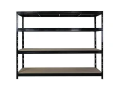 PROREGAL Profi Schwerlastregal Rhino HxBxT 180x240x60cm 4 Spanplatten-Ebenen 8mm Fachlast 450kg Stecksystem Lagerregal Regalsystem* Regalsysteme