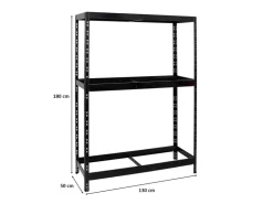 PROREGAL Reifenregal Tiger mit Fachboden HxBxT 180 x 130 x 50 cm bis zu 12 Reifen auf 2 Ebenen* Weitere Regale