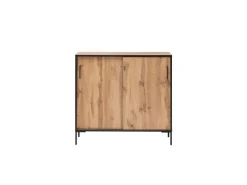 PROREGAL Schiebetürenschrank Panda HxBxT 96 x 100 x 41 cm 2 Fächern & 2 Schiebetüren