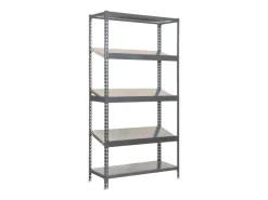 PROREGAL Schrägbodenregal Dowa Stecksystem HxBxT 200 x 100 x 40 cm Fachlast 200 kg Grau* Büroregale