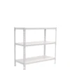 PROREGAL Schwerlastregal Small Metal Shark HxBxT 100 x 100 x 30 cm Fachlast 180 kg Weiß* Metallregale