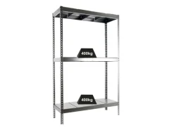 PROREGAL Schwerlastregal Big Metal Yeti Three HxBxT 200 x 180 x 45 cm Fachlast 400 kg Verzinkt* Metallregale