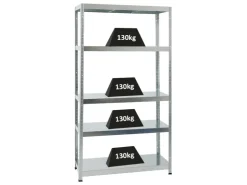 PROREGAL Schwerlastregal Steel Eagle HxBxT 180 x 100 x 40 cm Fachlast 130 kg