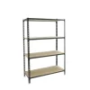 PROREGAL Schwerlastregal Mid Muli HxBxT 150 x 90 x 40 cm 4 Fachböden Fachlast 150 kg Anthrazit* Schwerlastregal