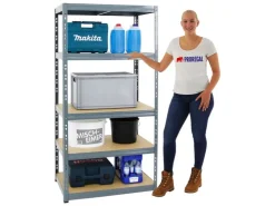 PROREGAL Schwerlastregal Tiger HxBxT 180 x 90 x 60 cm Fachlast 265 kg 5-Ebenen