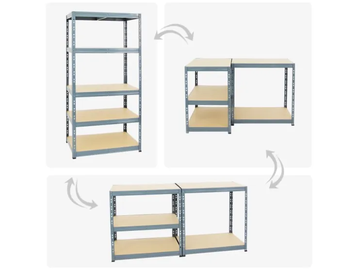PROREGAL Schwerlastregal Tiger HxBxT 180 x 90 x 60 cm Fachlast 265 kg 5-Ebenen