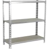 PROREGAL Schwerlastregal Small Muli HxBxT 100 x 80 x 30 cm 3 Fachböden Fachlast 150 kg Verzinkt* Schwerlastregal