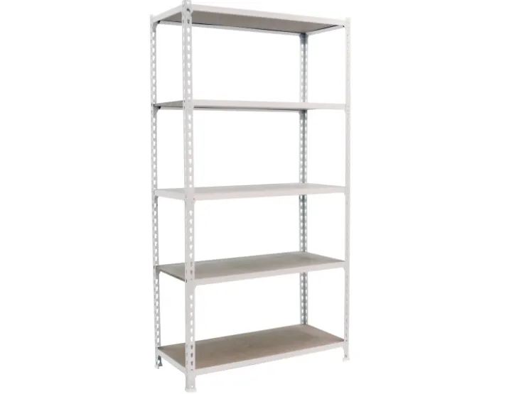 PROREGAL Schwerlastregal Muli HxBxT 180 x 80 x 40 cm 5 Fachböden Fachlast 150 kg Weiß* Kellerregale|Regal Weiß
